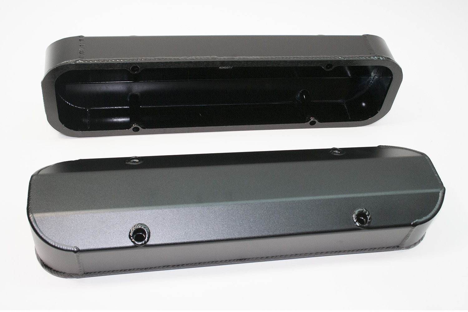 PRW INDUSTRIES INC. Alum Fab Valve Cover Pont 301-455 Black Engines and Components Engine Covers, Pans and Dress-Up Components main image