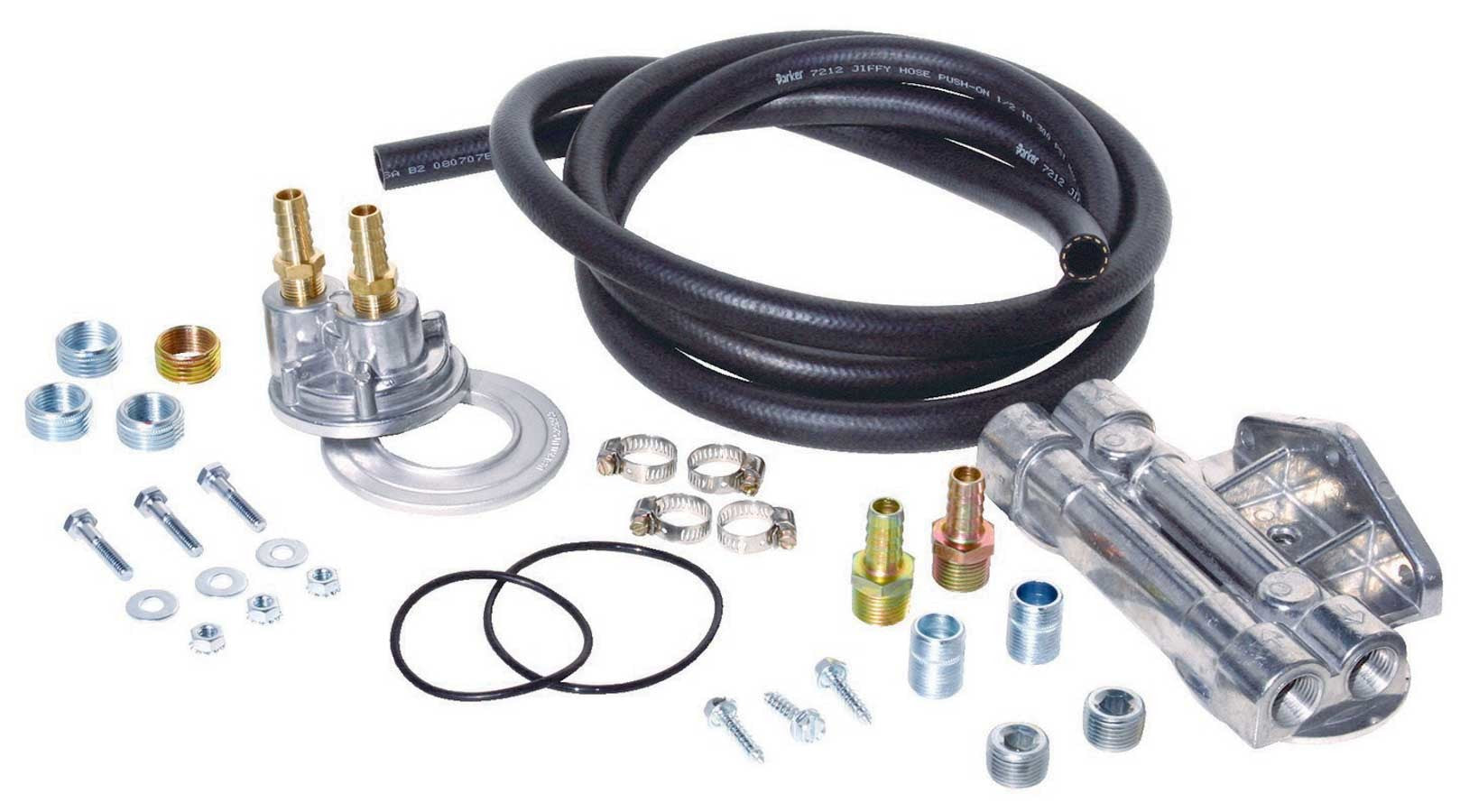 Perma-Cool Universal Remote Dual Oil Filter Kit Oiling Systems Oil Filter Relocation Kits and Components main image