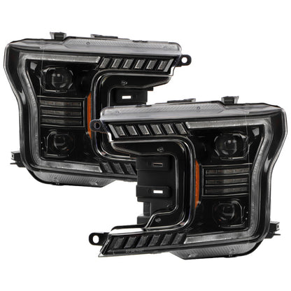 SPYDER xTune 18-20 Ford F150 Sequential LED High/Low Headlights - Black (PRO-CH-FF15018S-BBLED-BK) 9960437