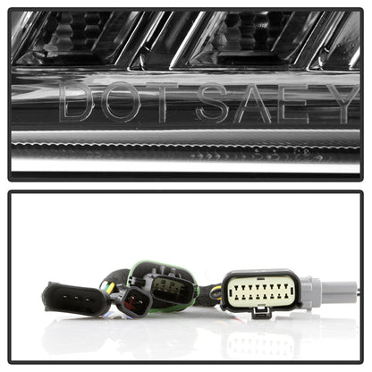xTune Ford F150 18-20 Amber DRL Full LED Two Projector Headlights - Chrome PRO-CH-FF15018S-FLED-AM-C 9949586