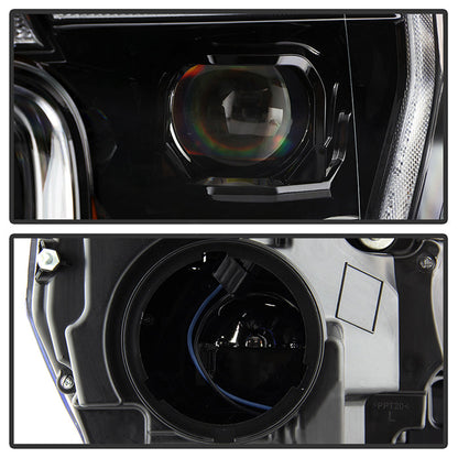 xTune Ford F150 18-20 White DRL Full LED Two Projector Headlights - Black PRO-CH-FF15018S-FLED-BK 9949593