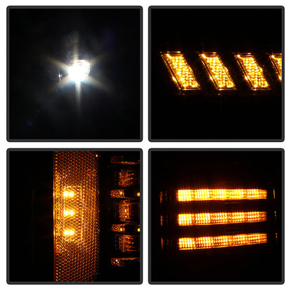 xTune Ford F150 18-20 White DRL Full LED Two Projector Headlights - Black PRO-CH-FF15018S-FLED-BK 9949593
