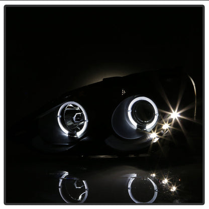 SPYDER xTune Acura RSX 2002-2004 Halo Projector Headlights - Black PRO-JH-ARSX02-HL-BK 9036613