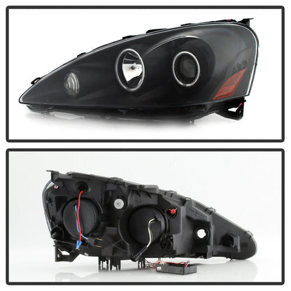 SPYDER xTune 05-06 Acura RSX CCFL Halo Projector Headlights - Black (PRO-JH-ARSX05-HL-BK) 9036958