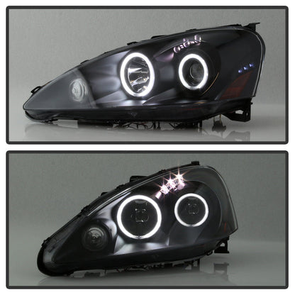 SPYDER xTune 05-06 Acura RSX CCFL Halo Projector Headlights - Black (PRO-JH-ARSX05-HL-BK) 9036958