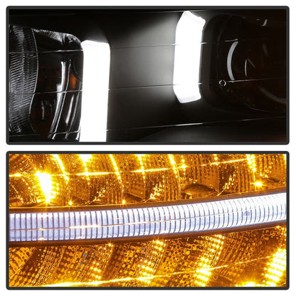 SPYDER xTune 04-08 Acura TL (Xenon/HID Models) Projector Headlights LT DRL - Black (PRO-JH-ATL04-DRL-BK) 9040474