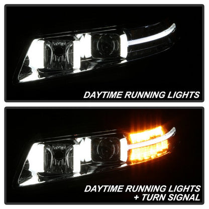 SPYDER xTune 04-08 Acura TL (Xenon/HID Projector Headlights) Light Tube DRL - Chrome (PRO-JH-ATL04-DRL-C) 9040481