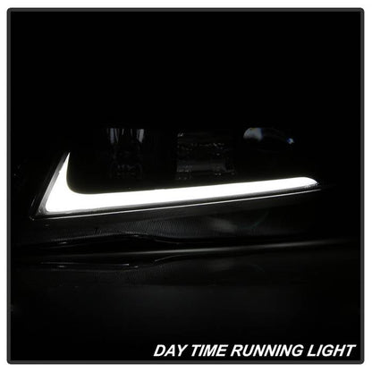 SPYDER xTune 04-08 Acura TSX LED Light Bar Projector Headlights - Black (PRO-JH-ATSX04-LB-BK) 9043116