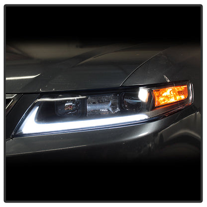 SPYDER xTune 04-08 Acura TSX LED Light Bar Projector Headlights - Black (PRO-JH-ATSX04-LB-BK) 9043116