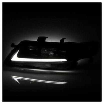 SPYDER xTune 04-08 Acura TSX LED Light Bar Projector Headlights - Black (PRO-JH-ATSX04-LB-BK) 9043116