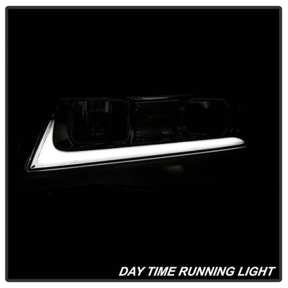 SPYDER xTune 04-08 Acura TSX LED Light Bar Projector Headlights - Chrome (PRO-JH-ATSX04-LB-C) 9043130