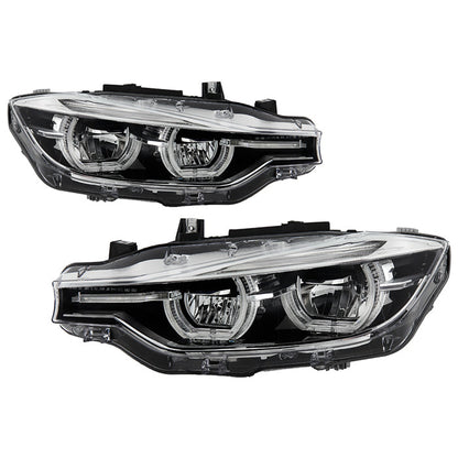 SPYDER BMW F30 3 Series 4Dr LED Projector Headlights Chrome PRO-JH-BF3012H-4D-LED-C 9948534