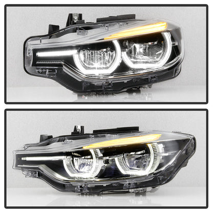 SPYDER BMW F30 3 Series 4Dr LED Projector Headlights Chrome PRO-JH-BF3012H-4D-LED-C 9948534