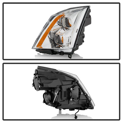 SPYDER xTune 08-12 Cadillac CTS Projector Headlights - Halogen - DRL - Black (PRO-JH-CACTS08-LB-C) 9048555