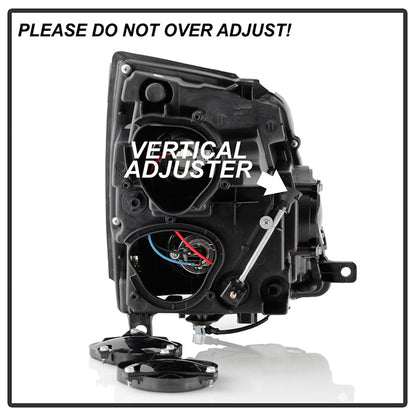 SPYDER xTune 08-12 Cadillac CTS Projector Headlights - Halogen - DRL - Black (PRO-JH-CACTS08-LB-C) 9048555