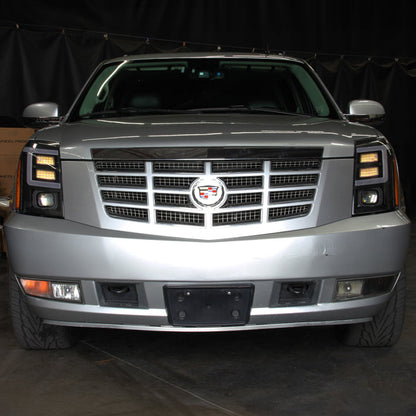 SPYDER xTune Cadillac Escalade 07-14 LED Headlights | Black Housing | PRO-JH-CAES07-LB-BK