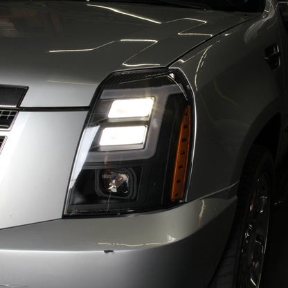 SPYDER xTune Cadillac Escalade 07-14 LED Headlights | Black Housing | PRO-JH-CAES07-LB-BK