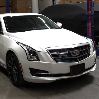 SPYDER xTune 13-18 Cadillac ATS w/LED DRL Halogen Projector Headlights OE Chrome  (PRO-JH-CATS14-SLED-C) 9948671