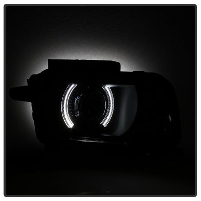SPYDER xTune 10-13 Chevy Camaro CCFL Halo Projector Headlights - Black Smoked (PRO-JH-CCAM10-LED-BSM) 9040870