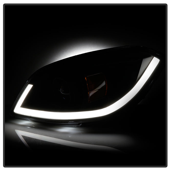 SPYDER xTune 05-10 Chevy Cobalt DRL Light Bar Projector Headlights Black PRO-JH-CCOB05-LBBRL-BK 9046780