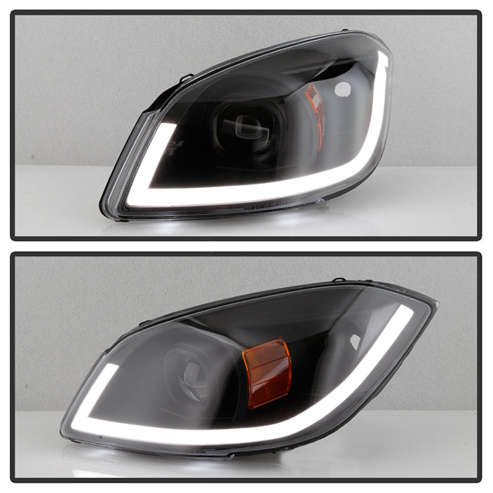 SPYDER xTune 05-10 Chevy Cobalt DRL Light Bar Projector Headlights Black PRO-JH-CCOB05-LBBRL-BK 9046780