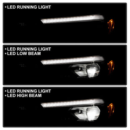 SPYDER xTune 23-25 Chevy Colorado OE Plus High/Low Beam Headlight - Black (PRO-JH-CCOL23-OEP-LED-BK) 9960277