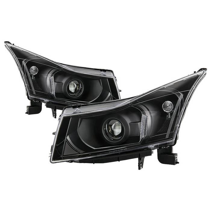 SPYDER Xtune Chevy Cruze 11-14 Projector Headlights - Black (PRO-JH-CCRZ11-BK) 9046162