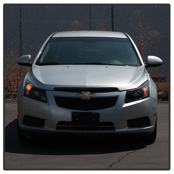 SPYDER Xtune Chevy Cruze 11-14 Projector Headlights - Black (PRO-JH-CCRZ11-BK) 9046162