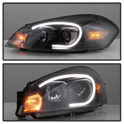 SPYDER xTune 06-13 Chevrolet Impala LED Light Bar Headlights - Black (PRO-JH-CIM06-LB-BK) 9042232