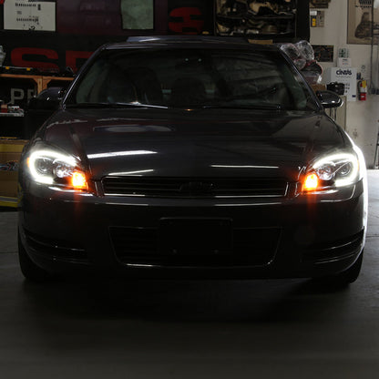 SPYDER xTune 06-13 Chevrolet Impala LED Light Bar Headlights - Black Smoke (PRO-JH-CIM06-LB-BSM) 9042256