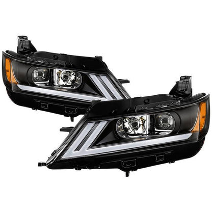 SPYDER xTune 14-18 Chevy Impala (Excl Limited) DRL Halogen Proj Headlights - Blk (PRO-JH-CIM15-LB-BK) 9042874
