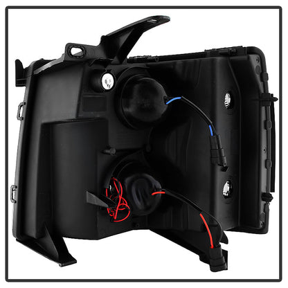 SPYDER Xtune Chevy Silverado 1500/2500/3500 07-13 Projector Headlights Black PRO-JH-CS07-LED-BK 9027796