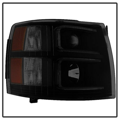 SPYDER Xtune Chevy Silverado 1500/2500 07-13 Halo Projector Headlights Black Smoked PRO-JH-CS07-LED-BSM 9030277