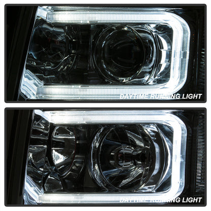 SPYDER Xtune Chevy Silverado 1500/2500/3500 07-13 Halo Projector Headlights Chrome PRO-JH-CS07-LED-C 9027802