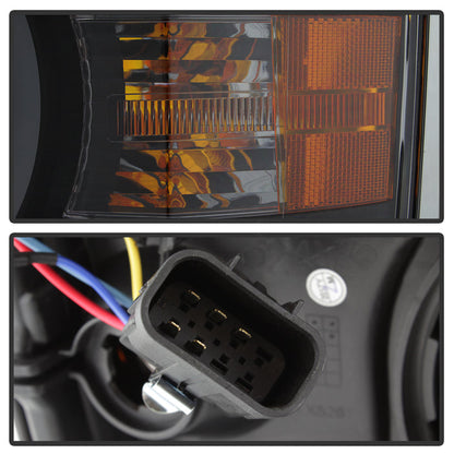 SPYDER Xtune Chevy Silverado 1500 14-15 Projector Headlights Light Bar Drl Black PRO-JH-CS14-LBDRL-BK 9034961