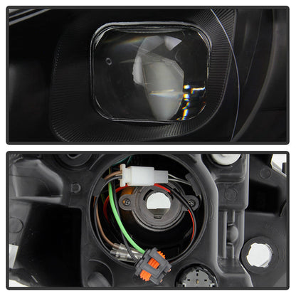 SPYDER xTune 13-16 Dodge Dart Projector Headlights - Halogen - DRL - Black (PRO-JH-DDART13-LB-BK) 9048517