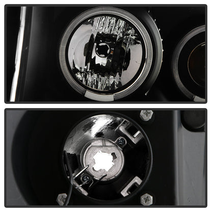 SPYDER Xtune Dodge Ram 1500 06-08 / Ram 2500/3500 06-09 Halo Projector Headlights Black PRO-JH-DR06-LED-BK 9028328