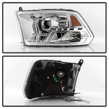 SPYDER xTune Dodge Ram 2009-2014 Halo LED Projector Headlights - Chrome PRO-JH-DR09-CFB-C 9036743