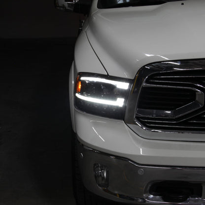 SPYDER 09-18 Dodge Ram 1500 (Halogen Model Only) Full LED Headlights - Black (PRO-JH-DR09-FLED-BK) 9050848