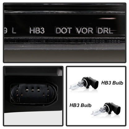 SPYDER Xtune 16-18 Ram 1500/2500/3500 (Projector LED) OEM Style Headlights Black Left (PRO-JH-DR16-OE-BK-L) 9948282