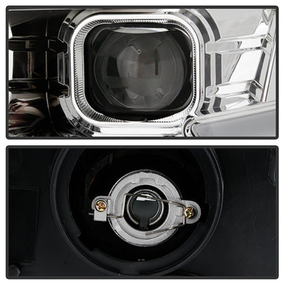 SPYDER xTune Ford Edge 07-10 Light Bar Projector Headlights - Black (PRO-JH-FEDGE07-LB-BK) 9046834