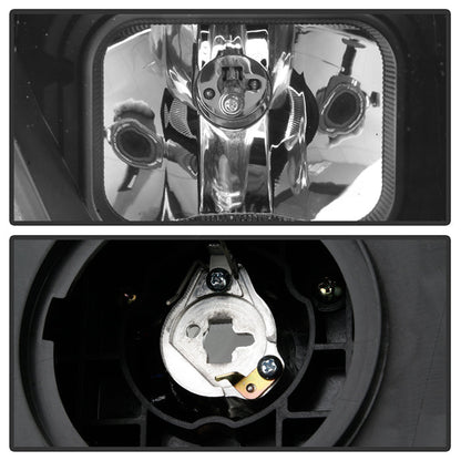 SPYDER xTune Ford Edge 07-10 Light Bar Projector Headlights - Black (PRO-JH-FEDGE07-LB-BK) 9046834