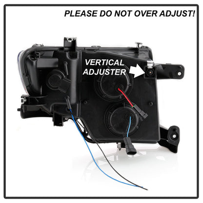 SPYDER xTune Ford Edge 07-10 Light Bar Projector Headlights - Black (PRO-JH-FEDGE07-LB-BK) 9046834