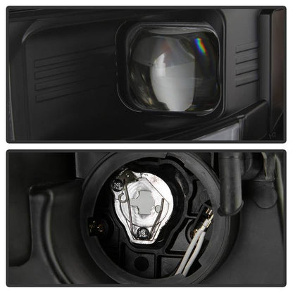 SPYDER xTune 11-14 Ford Edge DRL Light Bar Projector Headlights - Black PRO-JH-FEDGE11-LB-BK 9045301