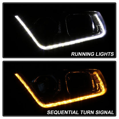 SPYDER xTune 15-16 Ford Edge (Halogen Model Only) LED Projector Headlights - Chrome PRO-JH-FEDGE15-LED-C 9939815