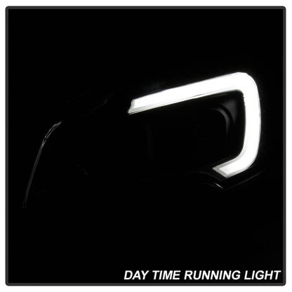 SPYDER xTune 13-16 Ford Escape LED Light Bar Halogen Projector Headlights - Black (PRO-JH-FESCA13-LB-BK) 9042904