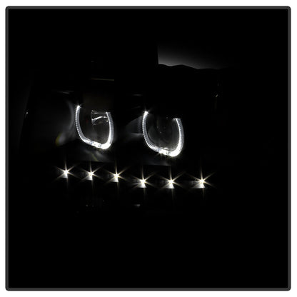 SPYDER Xtune Ford F150 09-14 Projector Headlights Halogen Model LED Halo Black Smoke PRO-JH-FF15009-CFB-BSM 9032233