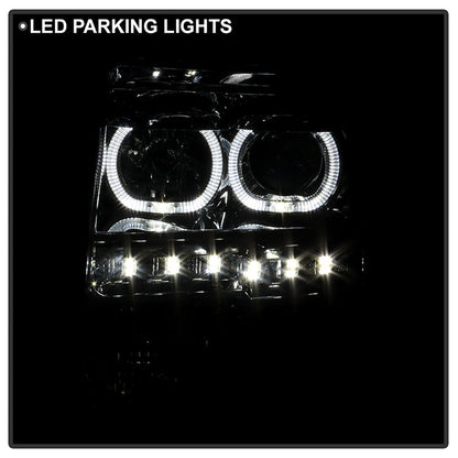SPYDER Xtune Ford F150 09-14 Projector Headlights Halogen Model Only LED Halo Chrome PRO-JH-FF15009-CFB-C 9032240