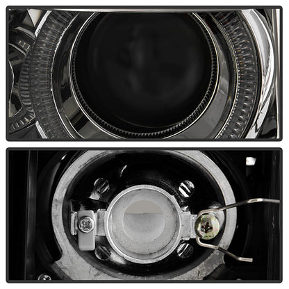 SPYDER Xtune Ford F150 09-14 Projector Headlights Halogen Model Only LED Halo Smoked PRO-JH-FF15009-CFB-SM 9032257