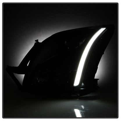 SPYDER xTune 06-09 Ford Fusion Light Bar DRL Projector Headlights - Black (PRO-JH-FFU06-LB-BK) 9042119